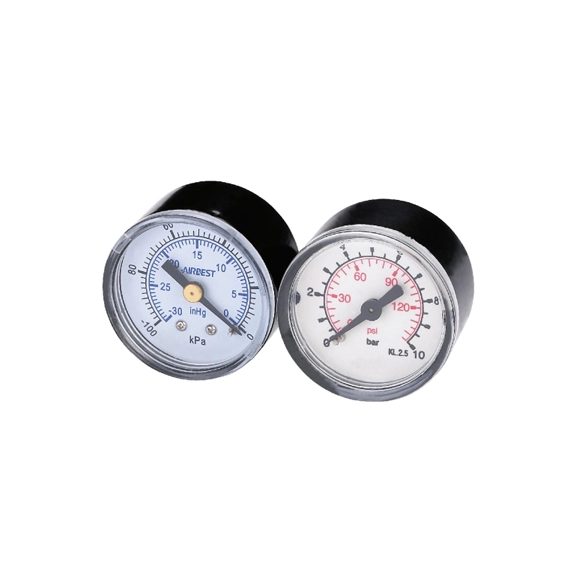 Đồng hồ đo áp suất cơ Airbest ZPMR mặt 1,5 inch vỏ nhựa ABS đen