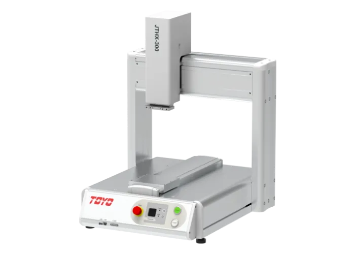 Robot Descartes để bàn TOYO JTHX ba trục vít me bi, vùng làm việc tới 450 × 450 × 100 mm